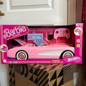 Hot Wheels RC Barbie Corvette, Remote Control Corvette from Barbie The Movie